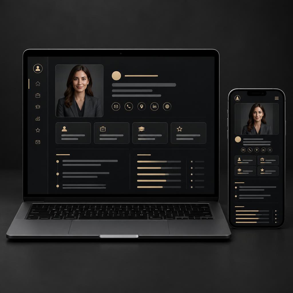 Career Ready — dark digital interface concept